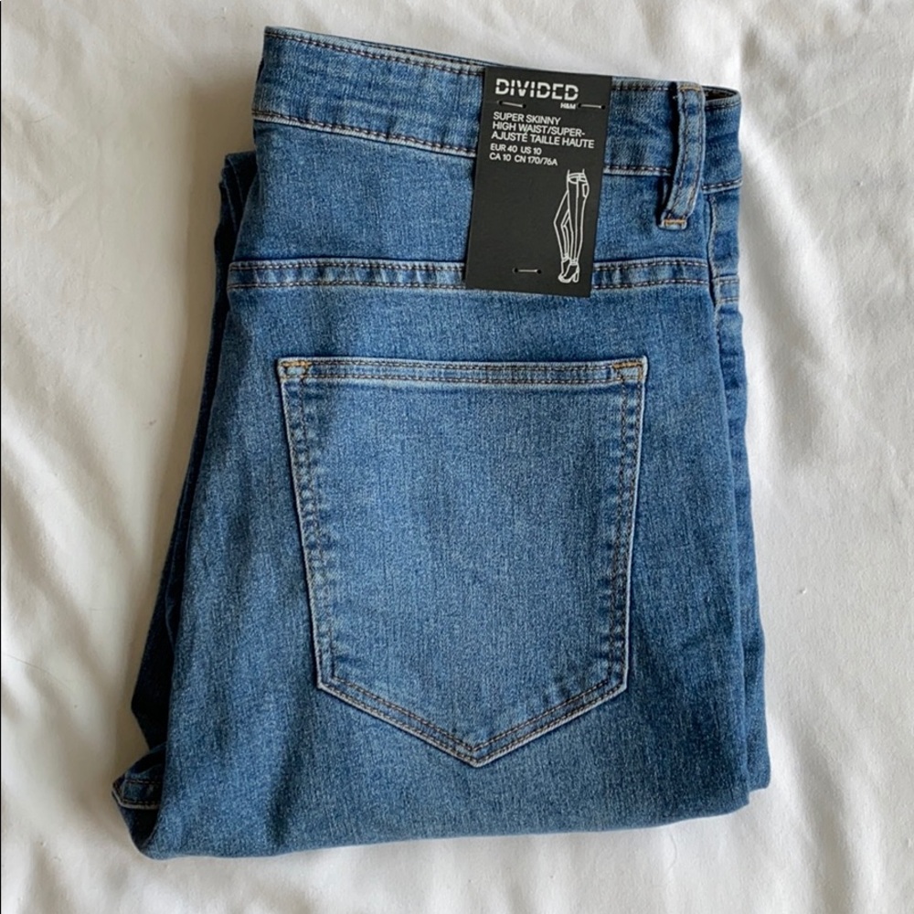 H&M super skinny high waist jeans
